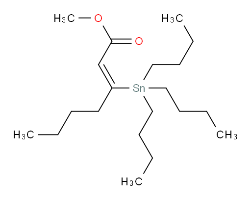 (Z)-甲基 3-(三丁基锡基)庚-2-烯酸酯