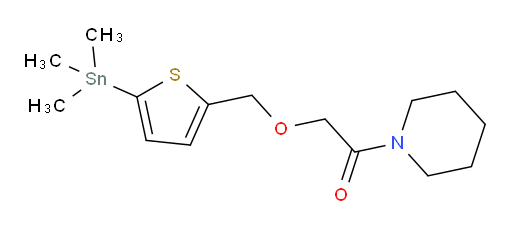 1-(哌啶-1-基)-2-((5-(三甲基锡基)噻吩-2-基)甲氧基)乙酮