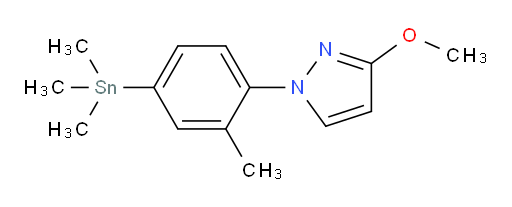 3-甲氧基-1-(2-甲基-4-(三甲基锡基)苯基)-1H-吡唑