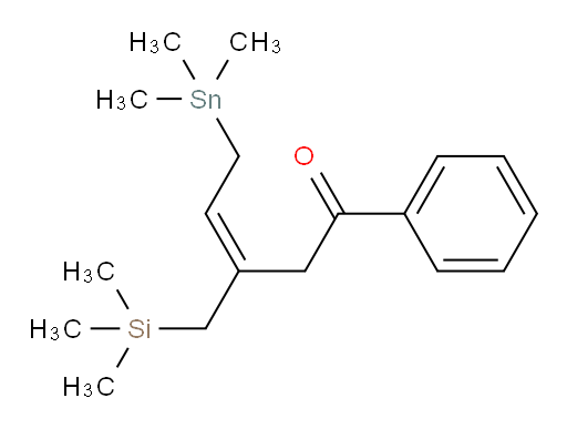 (E)-1-苯基-3-((三甲基硅基)甲基)-5-(三甲基锡基)戊-3-烯-1-酮