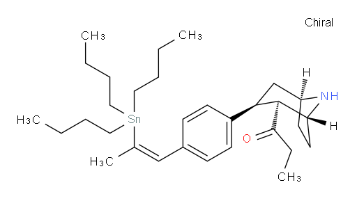 1-((1R,2S,3S,5S)-3-(4-((Z)-2-(三丁基锡基)丙烯-1-基)苯基)-8-氮杂双环[3.2.1]辛-2-基)丙-1-酮