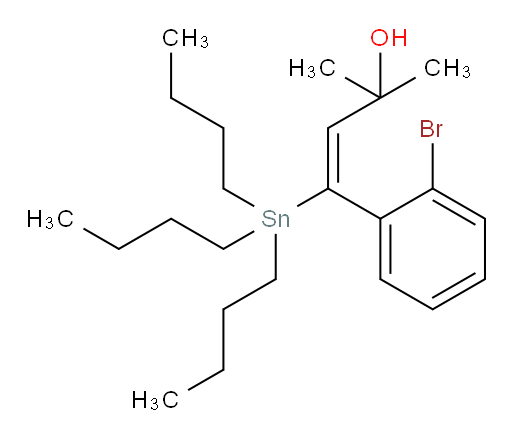 (E)-4-(2-溴苯基)-2-甲基-4-(三丁基锡基)丁-3-烯-2-醇