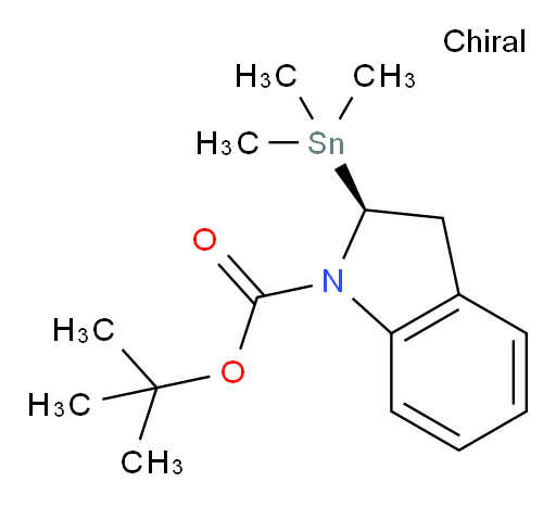 (S)-叔丁基 2-(三甲基锡基)吲哚啉-1-甲酸酯