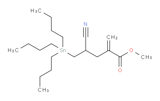 甲基 4-氰基-2-亚甲基-5-(三丁基锡基)戊酸酯