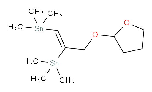 (Z)-(3-((四氢呋喃-2-氧基))丙-1-烯-1,2-二基)双(三甲基锡烷)