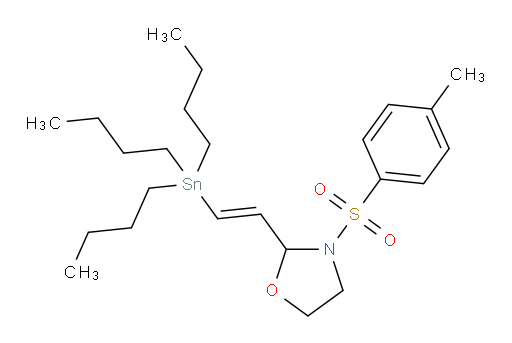 (E)-3-对甲苯磺酰基-2-(2-(三丁基锡基)乙烯基)噁唑烷