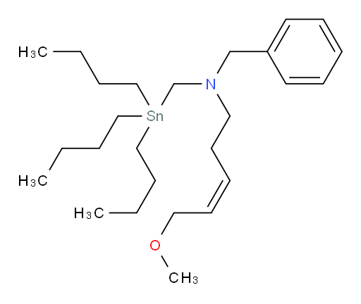 (Z)-N-苄基-5-甲氧基-N-((三丁基锡基)甲基)戊-3-烯-1-胺