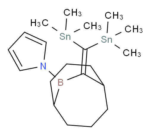 1-(10-(双(三甲基锡基)亚甲基)-9-bora双环[3.3.2]癸烷-9-基)-1H-吡咯