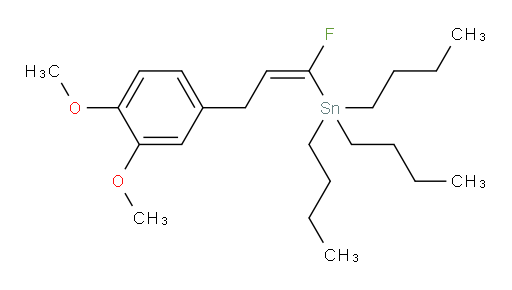 (Z)-三丁基(3-(3,4-二甲氧基苯基)-1-氟丙烯-1-基)锡烷