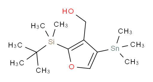 (2-(tert-butyldimethylsilyl)-4-(trimethylstannyl)furan-3-yl)methanol