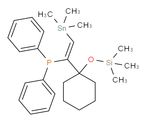 (Z)-diphenyl(1-(1-((trimethylsilyl)oxy)cyclohexyl)-2-(trimethylstannyl)vinyl)phosphine