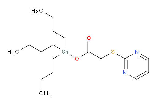 tributylstannyl 2-(pyrimidin-2-ylthio)acetate