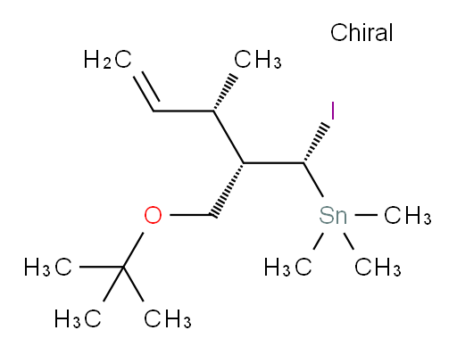 ((1S,2S,3S)-2-(叔-丁氧基甲基)-1-碘-3-甲基戊-4-烯-1-基)三甲基锡烷