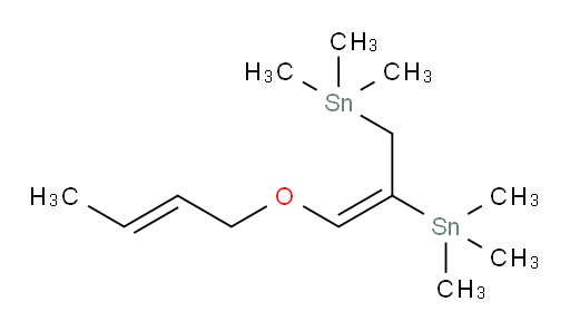 ((E)-3-((E)-丁-2-烯-1-氧基)丙-2-烯-1,2-二基)双(三甲基锡烷)