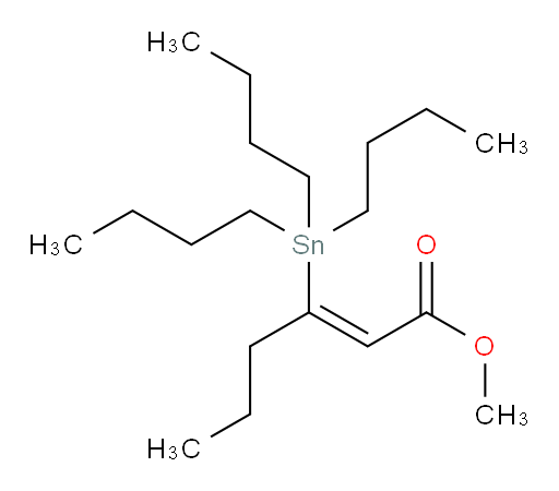 (Z)-甲基 3-(三丁基锡基)己-2-烯酸酯