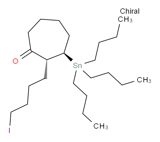 (2R,3R)-2-(4-iodobutyl)-3-(tributylstannyl)cycloheptanone
