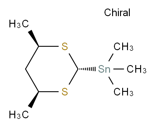 ((2r,4S,6R)-4,6-二甲基-1,3-二硫杂环己烷-2-基)三甲基锡烷