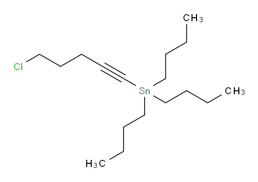 三丁基(5-氯戊-1-炔-1-基)锡烷