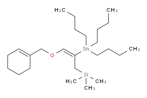 (E)-(3-(环己-1-烯-1-基甲氧基)-2-(三丁基锡基)烯丙基)三甲基硅烷