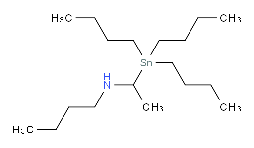 N-(1-(tributylstannyl)ethyl)butan-1-amine