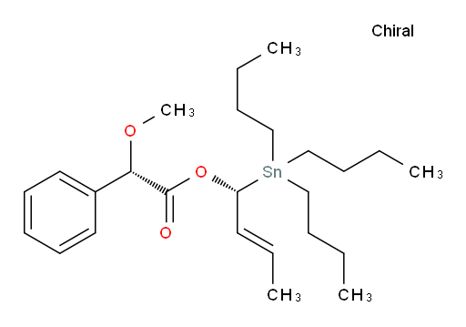 (S)-(R,E)-1-(三丁基锡基)丁-2-烯-1-基 2-甲氧基-2-苯基乙酸酯