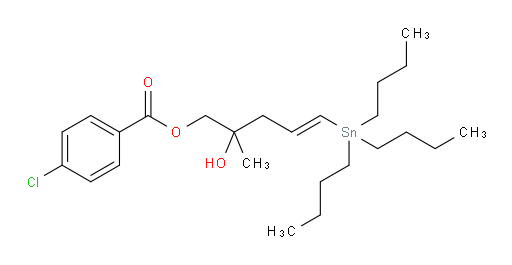 (E)-2-羟基-2-甲基-5-(三丁基锡基)戊-4-烯-1-基 4-氯苯甲酸酯