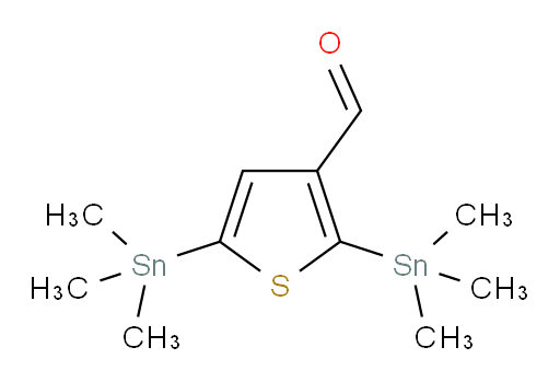 2,5-双(三甲基锡基)噻吩-3-甲醛