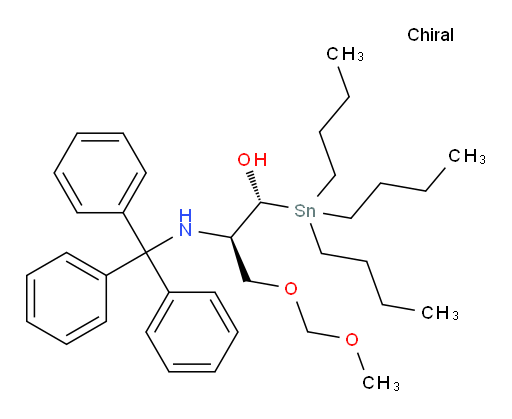 (1R,2R)-3-(甲氧基甲氧基)-1-(三丁基锡基)-2-(三苯甲基氨基)丙-1-醇
