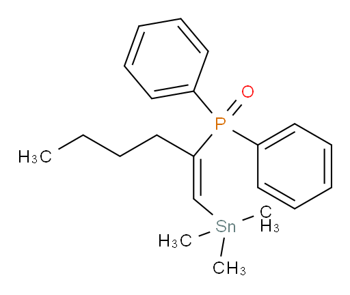 (Z)-diphenyl(1-(trimethylstannyl)hex-1-en-2-yl)phosphine oxide