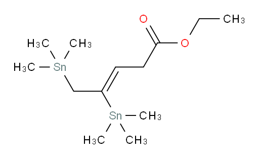 (Z)-乙基 4,5-双(三甲基锡基)戊-3-烯酸酯