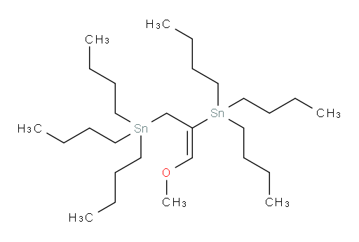 (E)-(3-甲氧基丙-2-烯-1,2-二基)双(三丁基锡烷)