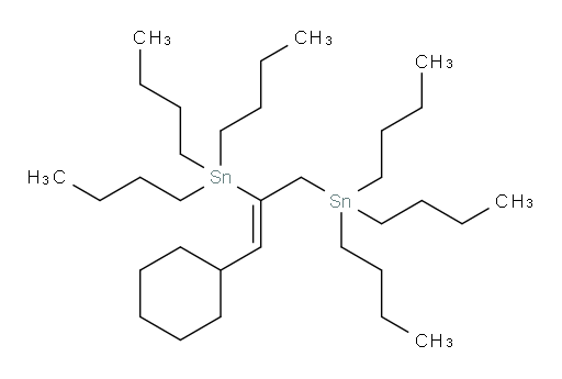 (Z)-(3-cyclohexylprop-2-ene-1,2-diyl)bis(tributylstannane)