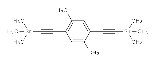 ((2,5-dimethyl-1,4-phenylene)bis(ethyne-2,1-diyl))bis(trimethylstannane)
