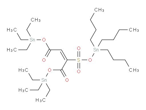 bis(triethylstannyl) 2-(((tributylstannyl)oxy)sulfonyl)maleate