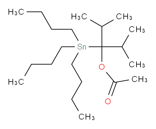 2,4-dimethyl-3-(tributylstannyl)pentan-3-yl acetate