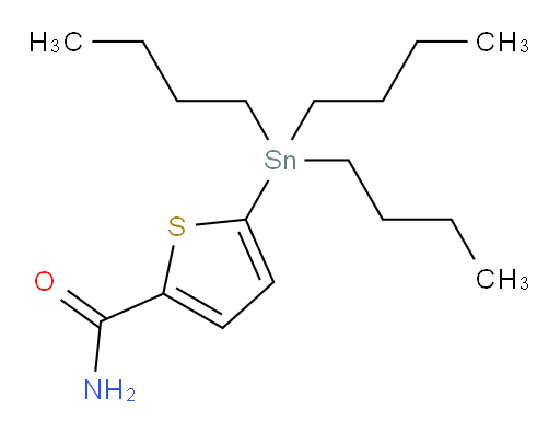 5-(tributylstannyl)thiophene-2-carboxamide