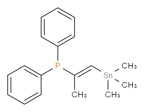 (E)-diphenyl(1-(trimethylstannyl)prop-1-en-2-yl)phosphine