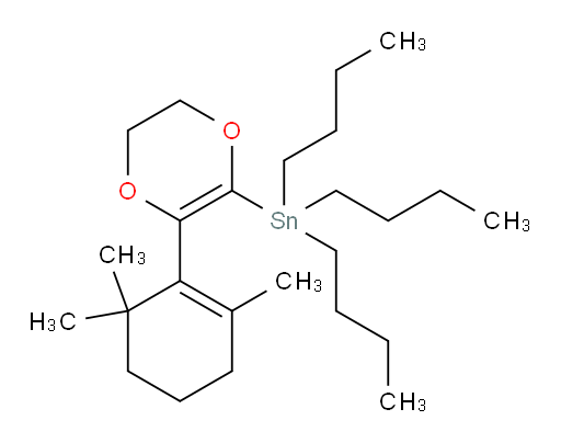 tributyl(3-(2,6,6-trimethylcyclohex-1-en-1-yl)-5,6-dihydro-1,4-dioxin-2-yl)stannane