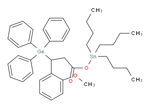 三丁基锡基 3-(2-甲氧基苯基)-3-(三苯基germyl)丙酸酯