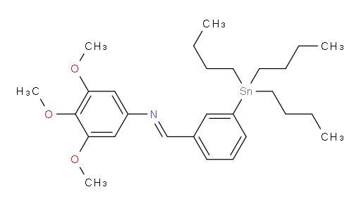 (E)-3,4,5-三甲氧基-N-(3-(三丁基锡基)苄亚基)苯胺