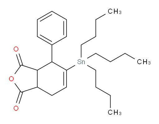 4-phenyl-5-(tributylstannyl)-3a,4,7,7a-tetrahydroisobenzofuran-1,3-dione