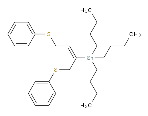 (E)-(1,4-双(苯基硫基)丁-2-烯-2-基)三丁基锡烷