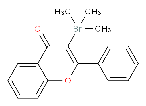 2-phenyl-3-(trimethylstannyl)-4H-chromen-4-one