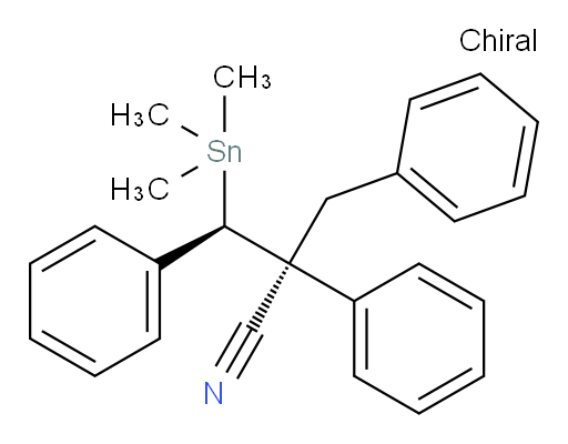 (2S,3R)-2-苄基-2,3-二苯基-3-(三甲基锡基)丙腈