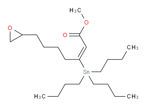 (E)-甲基 7-(环氧乙烷-2-基)-3-(三丁基锡基)庚-2-烯酸酯
