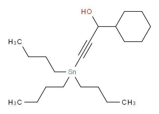 1-cyclohexyl-3-(tributylstannyl)prop-2-yn-1-ol
