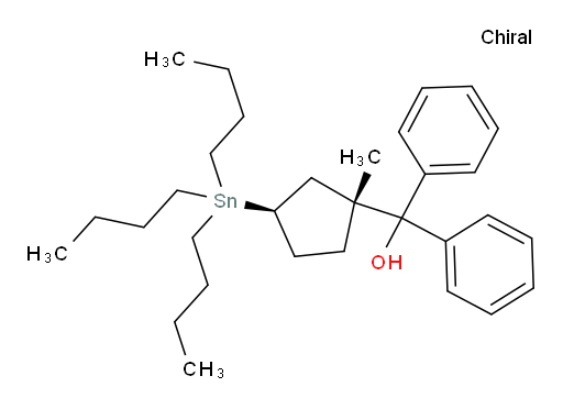 ((1R,3R)-1-methyl-3-(tributylstannyl)cyclopentyl)diphenylmethanol