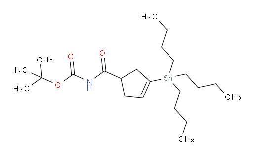 tert-butyl (3-(tributylstannyl)cyclopent-3-enecarbonyl)carbamate