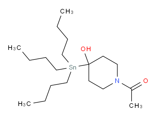 1-(4-hydroxy-4-(tributylstannyl)piperidin-1-yl)ethanone