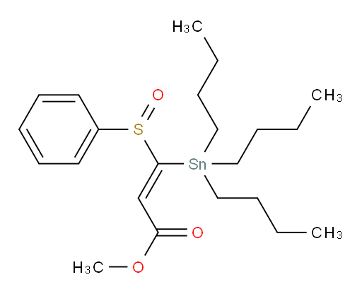 (Z)-methyl 3-(phenylsulfinyl)-3-(tributylstannyl)acrylate
